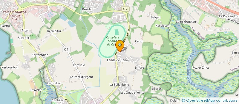 localisation de l'entreprise CTBM - CENTRE TECHNIQUE DU BATIMENT MORBIHANNAIS à VANNES