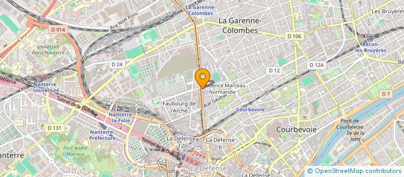 localisation de l'entreprise CTC à COURBEVOIE