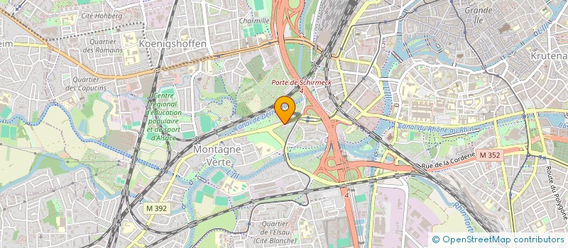 localisation de l'entreprise CTC à STRASBOURG