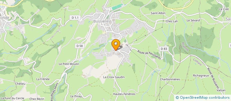 localisation de l'entreprise CTC à BUSSIERES