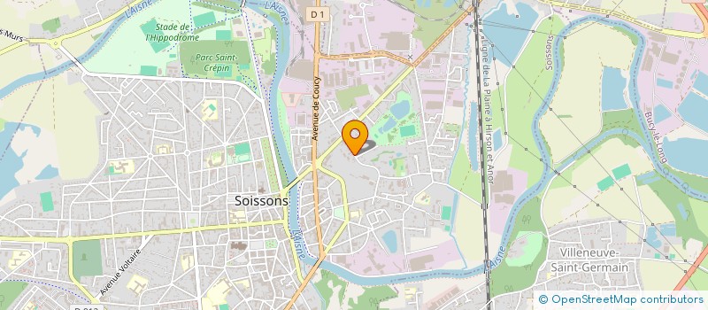 localisation de l'entreprise CTC à SOISSONS