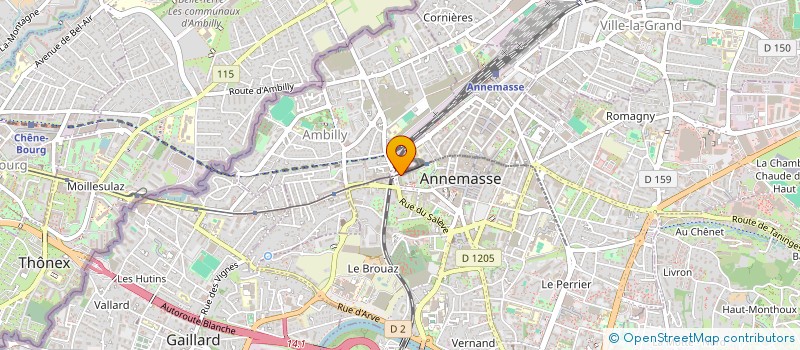 localisation de l'entreprise CTC AUTOMOBILES à ANNEMASSE