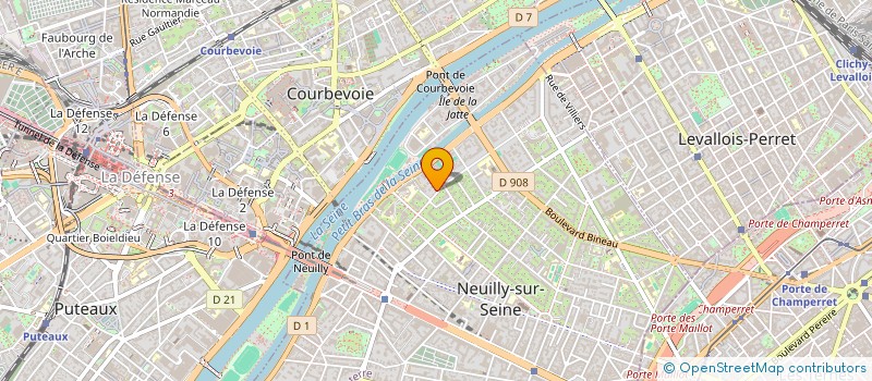 localisation de l'entreprise CTC IMMOBILIER à NEUILLY-SUR-SEINE