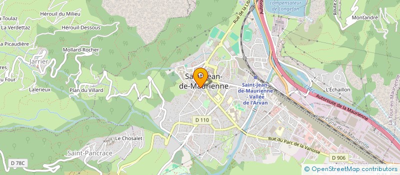 localisation de l'entreprise CTC VALLEE DE LA MAURIENNE  ST JEAN DE MAURIENNE