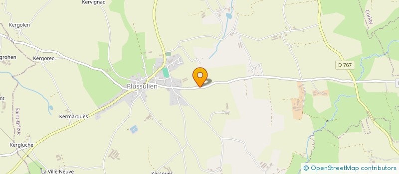 localisation de l'entreprise CTCA 22 à PLUSSULIEN