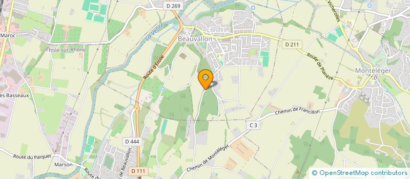 localisation de l'entreprise CTCE  BEAUVALLON