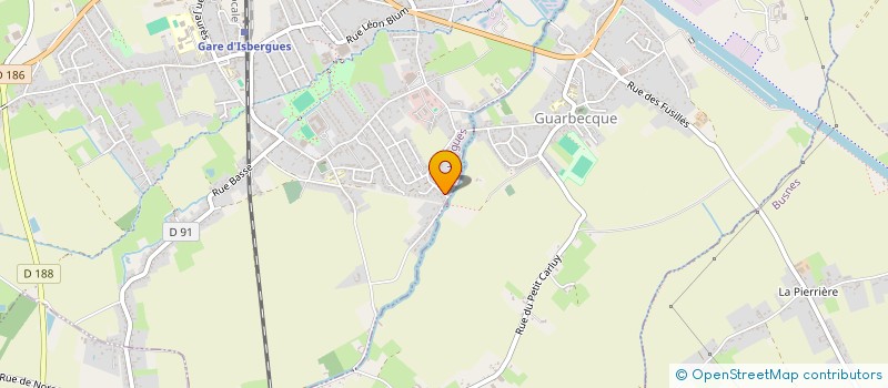 localisation de l'entreprise CTCF  ISBERGUES