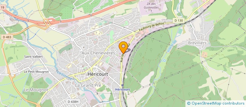 localisation de l'entreprise CTCL à HERICOURT