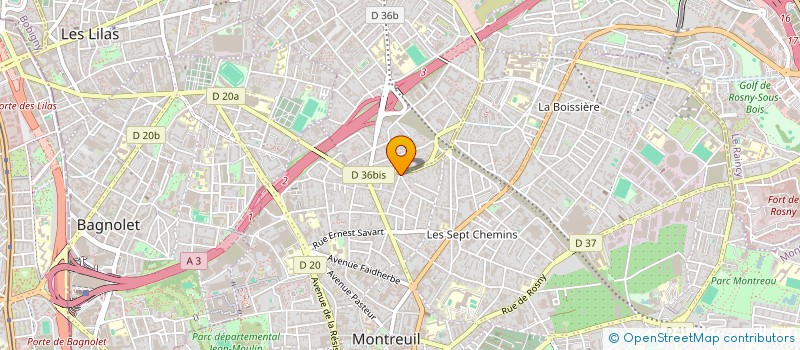 localisation de l'entreprise CTCR SARL à MONTREUIL