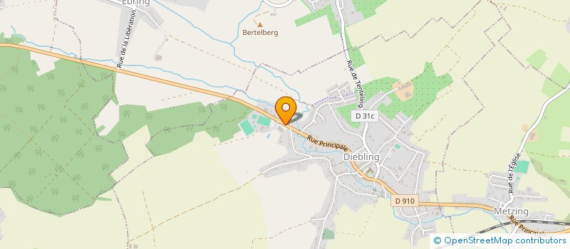 localisation de l'entreprise CTD CONTROLE TECHNIQUE DIEBLING  DIEBLING