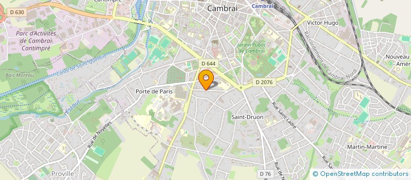 localisation de l'entreprise CTD GEO SYSTEMES à CAMBRAI