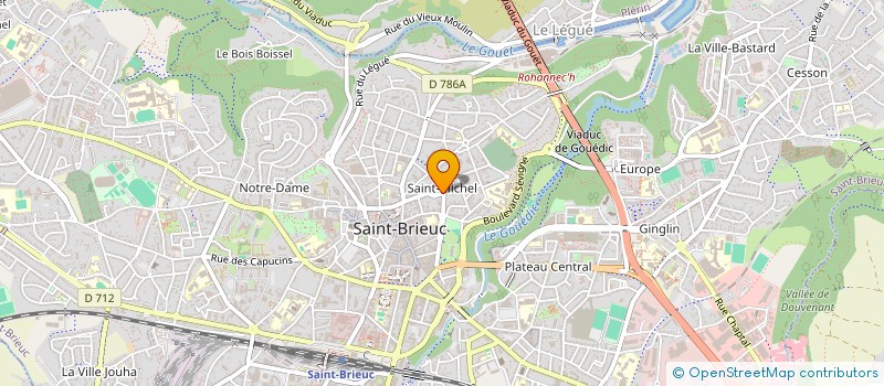 localisation de l'entreprise CTDA CONSEIL TECHN DEP ARTISAN à SAINT-BRIEUC
