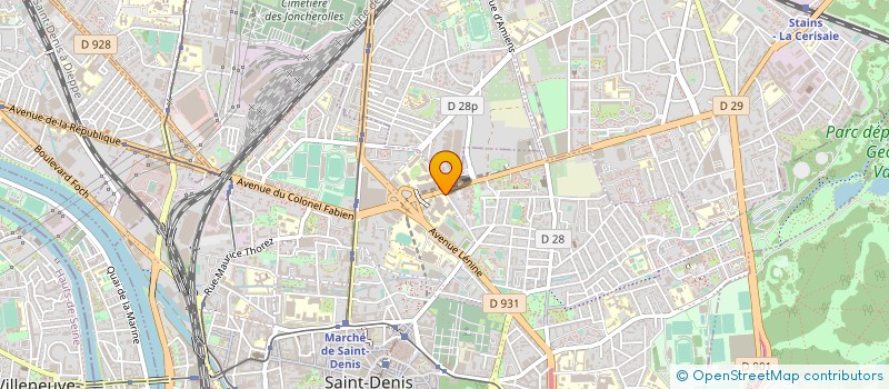 localisation de l'entreprise CTE ACTIO SOCIA CULTU PERSO ATOS PARIS 8 à SAINT-DENIS