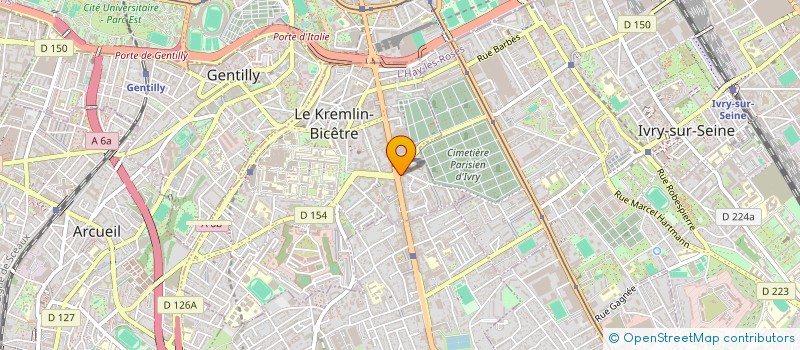 localisation de l'entreprise CTE ACTION ENTRAIDE SOCIALE DE L INSERM  LE KREMLIN-BICETRE