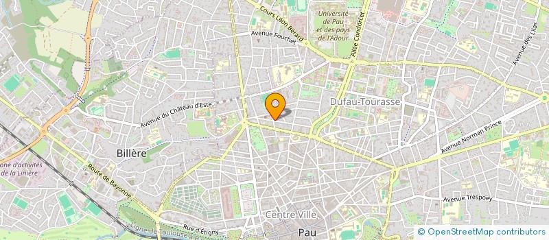 localisation de l'entreprise CTE ACTION SOCIALE EMPLOYES VILLE DE PAU à PAU