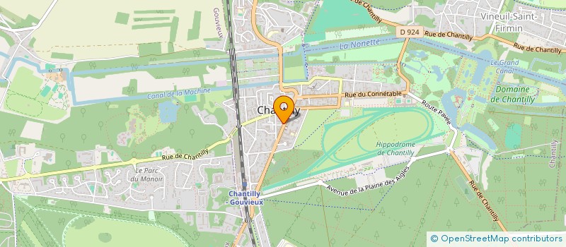 localisation de l'entreprise CTE AFFRETEMENT à CHANTILLY