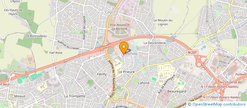 localisation de l'entreprise CTE ANIMATION DEFENSE INTERETS PRIEURE  LA ROCHELLE