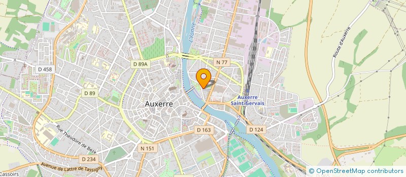 localisation de l'entreprise CTE BIENF ACTIV CIAL ARTIS QUA PONT JOUB  AUXERRE