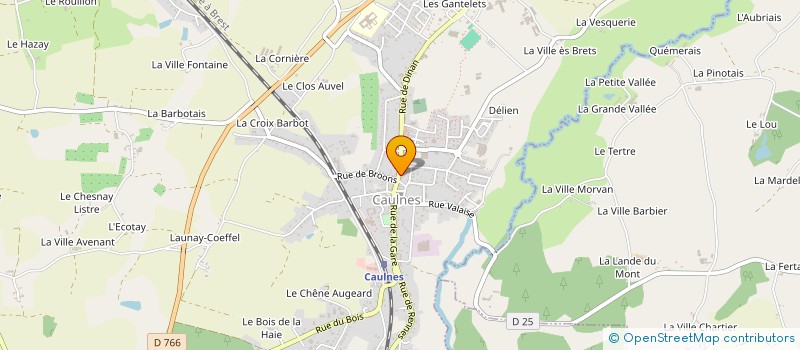 localisation de l'entreprise CTE CANTONAL CAULNES à CAULNES