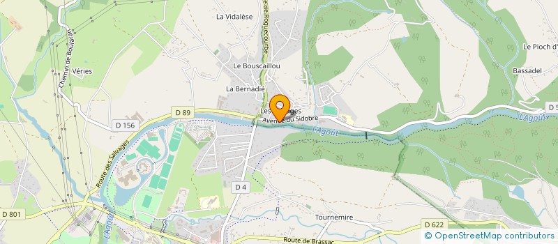 localisation de l'entreprise CTE CENTRAL ENTR LABORATOIRES FABRE à CASTRES