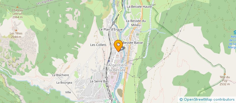 localisation de l'entreprise CTE COM ACTION SOCIALE ARGENTIERE BESSEE à L'ARGENTIERE-LA-BESSEE
