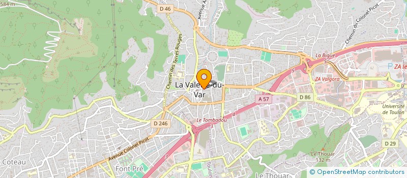 localisation de l'entreprise CTE COM ACTION SOCIALE LA VALETTE DU VAR à LA VALETTE-DU-VAR