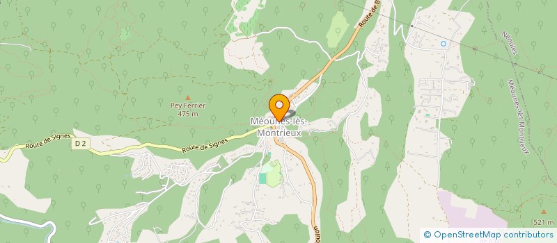 localisation de l'entreprise CTE COM ACTION SOCIALE MEOUNES MONTRIEUX  MEOUNES-LES-MONTRIEUX