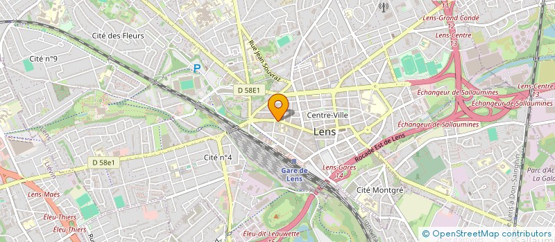 localisation de l'entreprise CTE CONSEIL à LENS