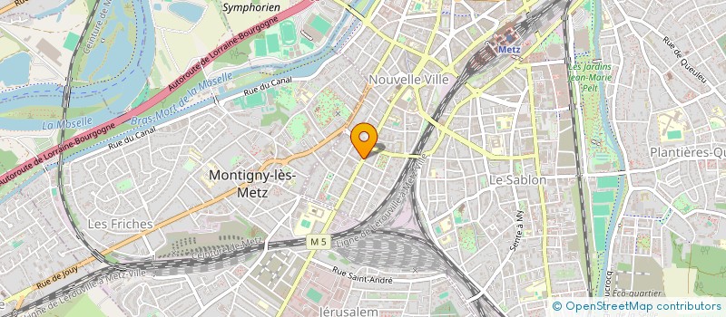 localisation de l'entreprise CTE CONSUL PROTEC PERSONNES RECHE BIOMED  METZ