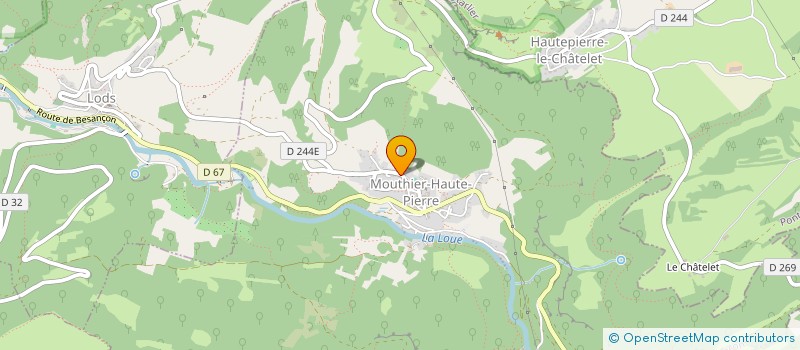 localisation de l'entreprise CTE D'ANIMATION DE MOUTHIER HTE PIERRE  MOUTHIER-HAUTE-PIERRE