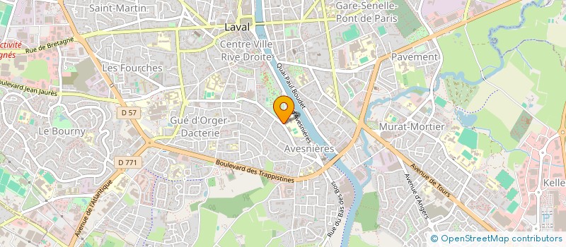 localisation de l'entreprise CTE D ENTR DU LYC PRIVE D AVESNIERES à LAVAL