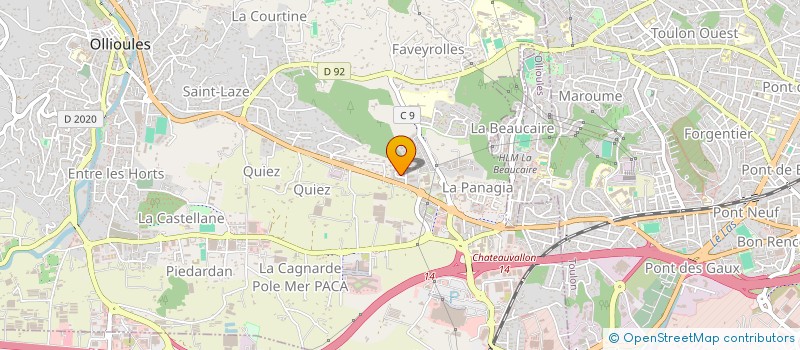 localisation de l'entreprise CTE D ENTR MUTUELLES FRANCE VAR à OLLIOULES
