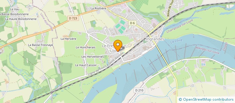localisation de l'entreprise CTE DE JUMELAGE D INGRANDES SUR LOIRE à INGRANDES-LE-FRESNE-SUR-LOIRE