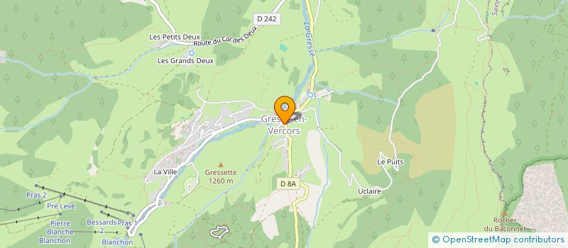 localisation de l'entreprise CTE DE JUMELAGE DE GRESSE EN VERCORS  GRESSE-EN-VERCORS