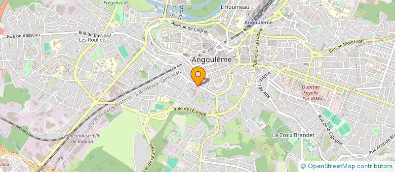 localisation de l'entreprise CTE DE QUARTIER ST AUSONE- ST MARTIN à ANGOULEME