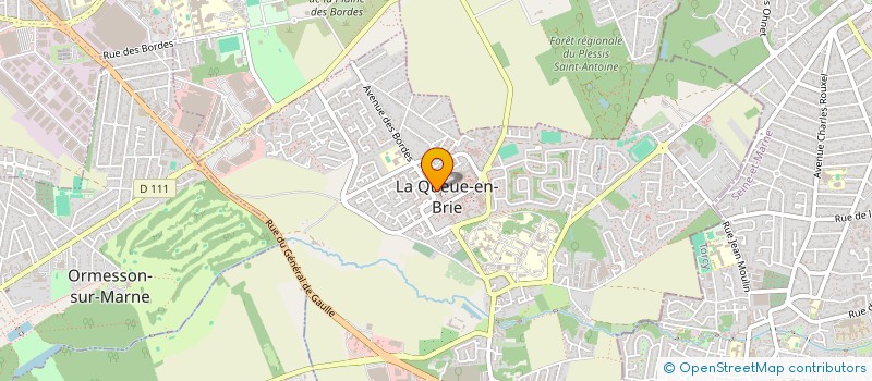 localisation de l'entreprise CTE DEP AERO-MODELISME VAL DE MARNE à LA QUEUE-EN-BRIE