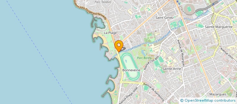 localisation de l'entreprise CTE DEP CANOE KAYAK DES BDR à MARSEILLE