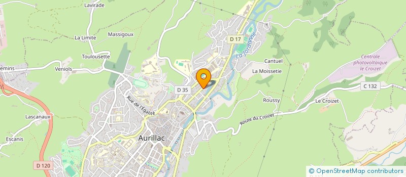 localisation de l'entreprise CTE DEP CANTAL FEDER FRANC VOL LIBRE à AURILLAC