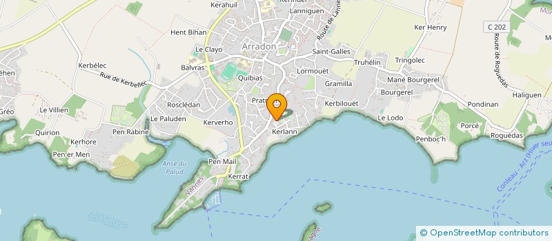 localisation de l'entreprise CTE DEP DU JEU D'ECHECS DU MORBIHAN à ARRADON