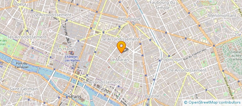 localisation de l'entreprise CTE DEP ECON PROF DEP INFRAS AMENAG RATP  PARIS