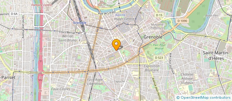 localisation de l'entreprise CTE DEP EDUCATION PHYSI GYMNAS VOLONTAIR à GRENOBLE