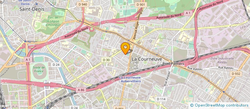 localisation de l'entreprise CTE DEP FED FRANCAISE AIKIDO AIKIBUDO à LA COURNEUVE