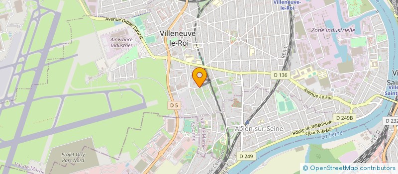 localisation de l'entreprise CTE DEP FEDERAT SPORT CULTUR FRANCE 94  VILLENEUVE-LE-ROI