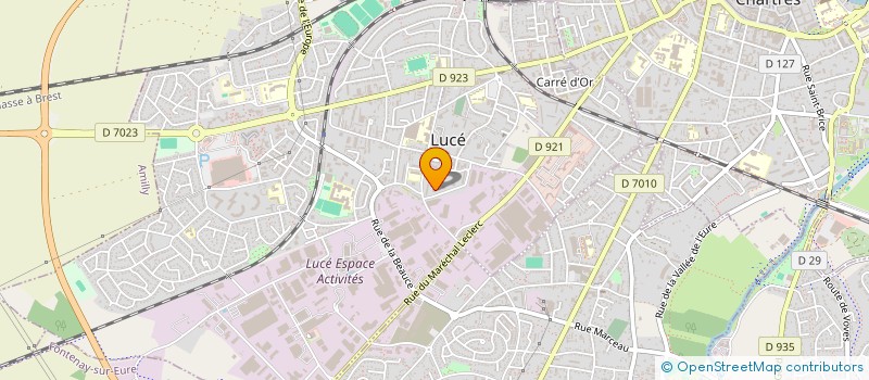 localisation de l'entreprise CTE DEP FF BOWLING SPORTS QUILLES 28 à LUCE