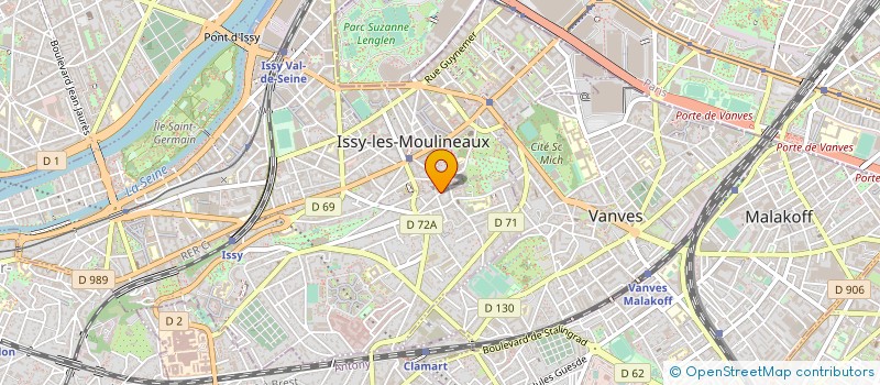 localisation de l'entreprise CTE DEP SPELEOLOGIE DES HAUTS DE SEINE à ISSY-LES-MOULINEAUX
