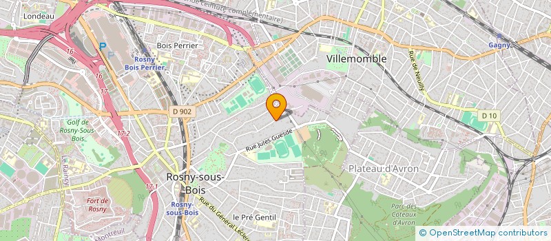 localisation de l'entreprise CTE DEP SPELEOLOGIE SEINE ST DENIS à ROSNY-SOUS-BOIS