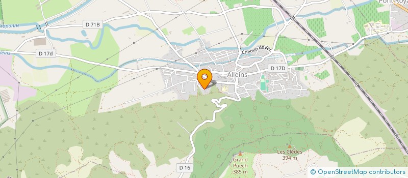 localisation de l'entreprise CTE DEP TOURISME EQUESTRE B-DU-RH  ALLEINS