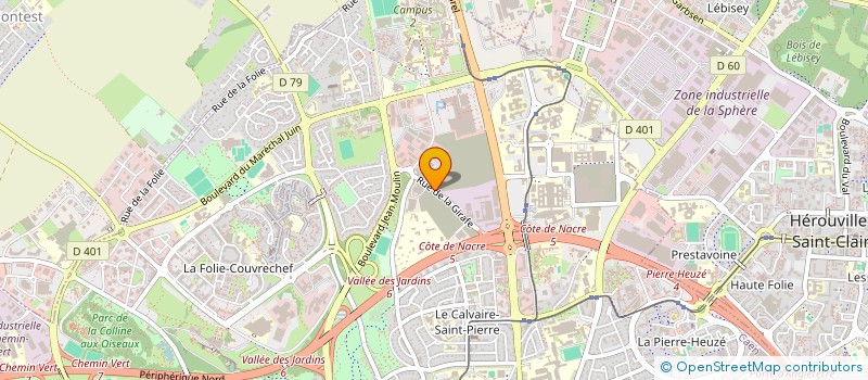 localisation de l'entreprise CTE DEP UNION SPORT ENS 1ER DEGRE CALVADOS à CAEN
