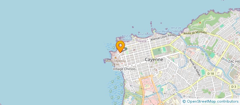 localisation de l'entreprise CTE DES OEUVRES SOCIALES DE LA POSTE à CAYENNE