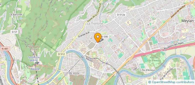 localisation de l'entreprise CTE DIOCESAIN ENS CATHOL ISERE  LA TRONCHE